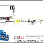 500ML-5L olio lubrifikatzaile betetzeko linea automatikoa
